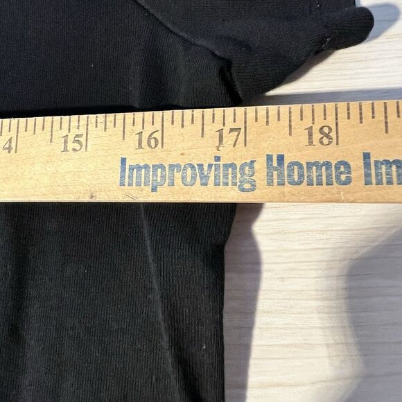 Womens Calvin Klein M Black Shirt Dress Classic Everyday SS Midi Sheath Logo - Picture 6 of 9